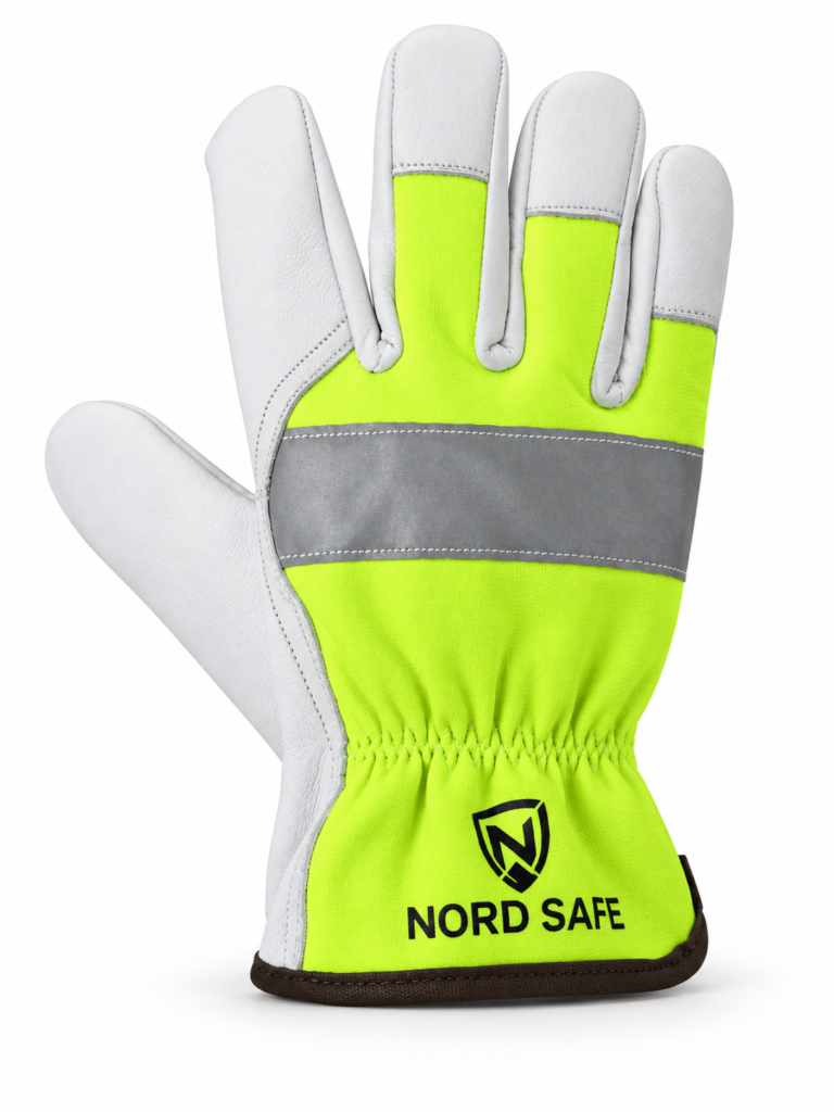 NORD SAFE Hi-Vis Reflective Leather Glove