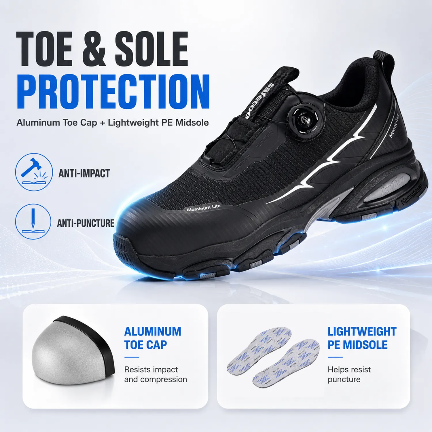 SafeToe L-7601 CloudDial T1 Safety Shoes L-7601 Toe and sole protection