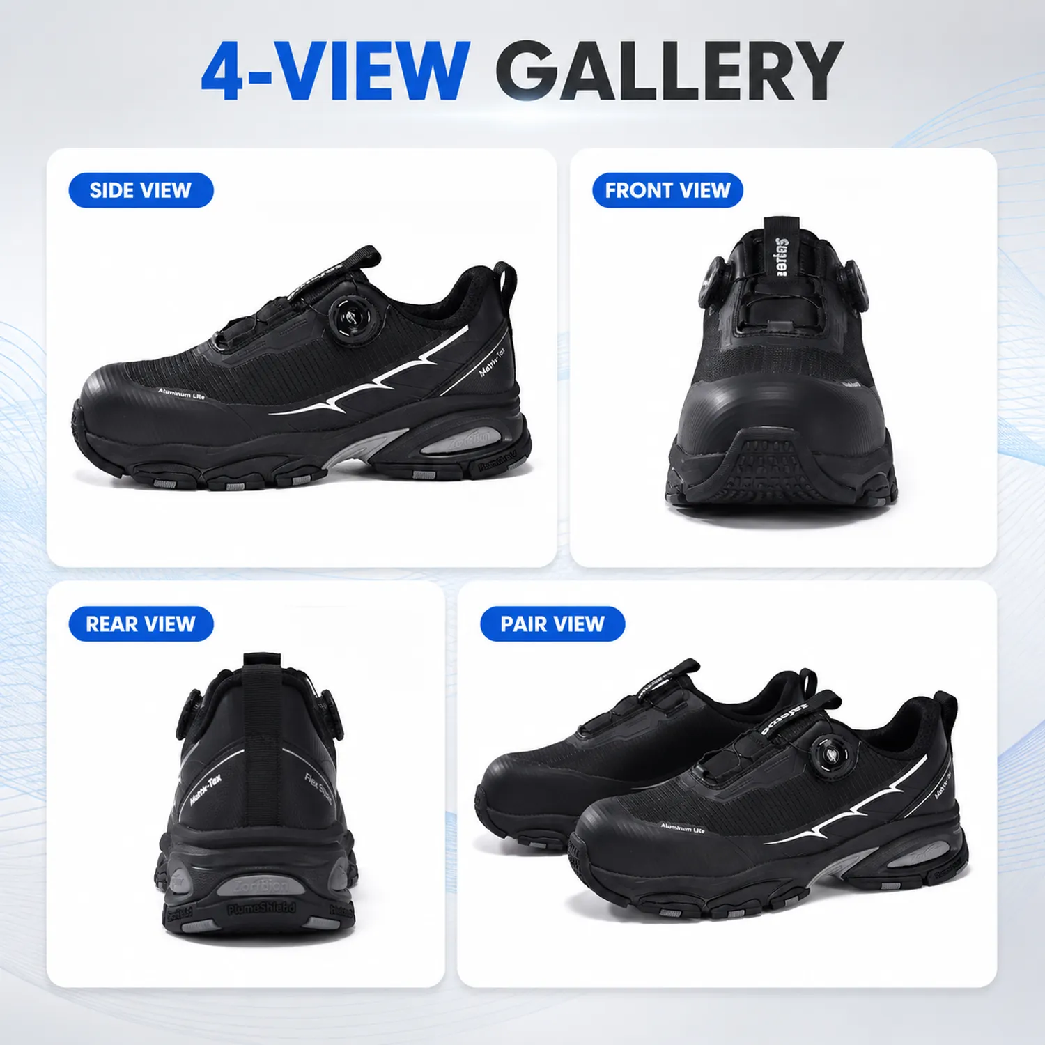 SafeToe L-7601 CloudDial T1 Safety Shoes L-7601 Four-view gallery