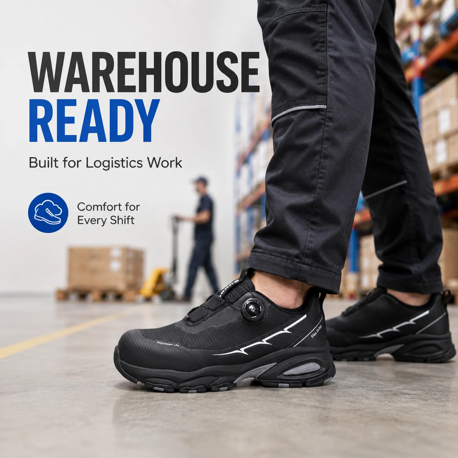 SafeToe L-7601 CloudDial T1 Safety Shoes L-7601 Warehouse application